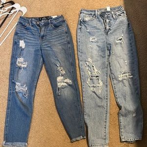 Dark is Hollister- worn once Light pair is pacsun worn once